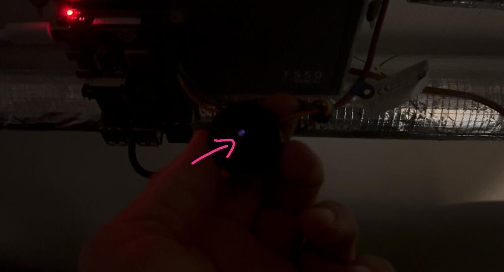 IR light test shot with a phone camera IR light test shot with a phone camera